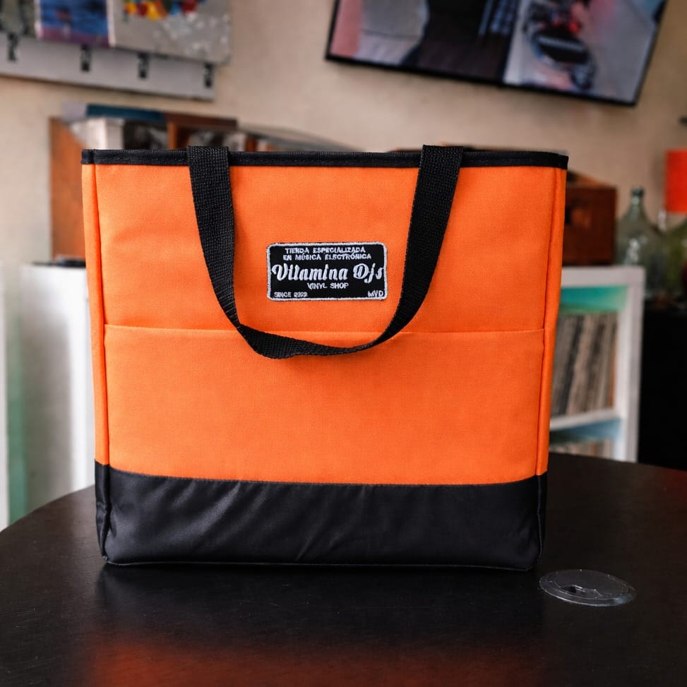 Tote Bag Vitaminadjs Vinyl Shop color naranja