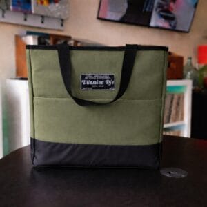 Tote Bag Vitaminadjs Vinyl Shop color oliva